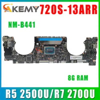 NM-B441 For Lenovo IdeaPad 720S-13ARR laptop motherboard Ryzen R5 2500U/R7 2700U CPU 8G RAM 5B20Q59464 5B20Q59378