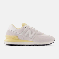 【NEW BALANCE】574L 復古鞋 女鞋 休閒鞋 運動鞋 米 灰 黃 麂皮 增高 厚底 D楦 NB(U574LGWM)