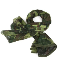 Bandana Militar Camouflage Tactical Mesh Breathbale head Scarf Sniper Face Veil Scarves For Airsoft Hunting Cycling Neckerchief