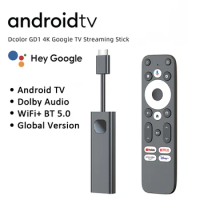 GD1 Android 11.0 TV Stick 4K Ultra HD Streaming Device Google Certified TV Box 2GB+16GB Dolby Audio HDR10+ WiFi 6 Bluetooth5.0