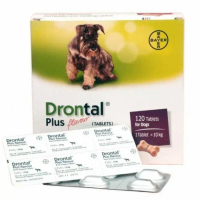 Drontal Plus Dog - Obat Cacing Anjing Tablet - Obat Cacing Drontal Dog