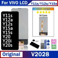 6.51" Original For Vivo Y12a Y12s Y15a Y15s Y20 Y20i Y20s LCD Display Touch Screen Digitizer Replacement For Vivo Y11s V2028 LCD