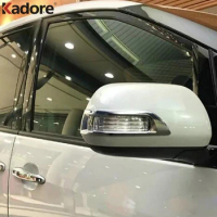 Side Door Rearview Mirror Trims Strip Chrome For Toyota Estima Previa Tarago 2016 Exterior Accessories Sticker Car-styling