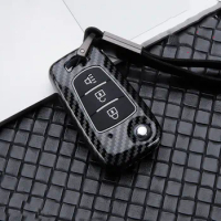 Carbon Alloy Car Key Case For Great Wall Haval Hover H1 H3 H6 H2 H5 C50 C30 3 Buttons Folding Keychain Remote Control Cover