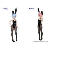 BANPRESTO TAITO RE:0 Rem+Ram Bunny girl Anime Figure Model Toy Original Genuine