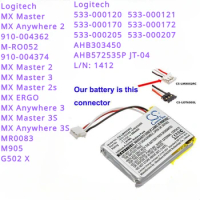 450mAh Mouse Battery for Logitech M-RO052, MX Anywhere 2, MX Master 2, 2s, 3,MX Anywhere 3