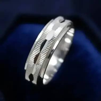 San950 Palladium Single Cincin Kawin emas putih/kuning/rosegold single