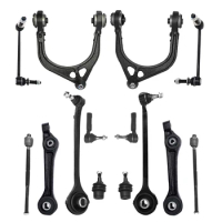 AzbuStag 14 Pcs Front Lower Upper Left Right Control Arm with Ball Joint Tie Rod End for CHRYSLER 300 DODGE CHARGER 2005-2010