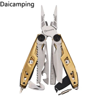 Daicamping DL20 Multifunctional Survival Portable Multi Tools Plier Clamps Folding Knife Glass Breaker Swiss Army Knife Tools