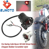 12V Motorcycle LED Taillight Rear Brake Stop Lamp Universal For Harley Cafe Racer Scrambler Street Racer Chopper Bobber SR500