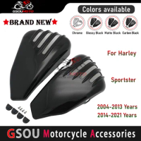 Motorcycle Fairing Side Battery Cover Frame Cap Covers Protect Guard For Harley Sportster XL Iron 883 1200 Custom 48 2004 - 2021