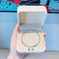 【Ship In 24H】手鐲女純銀不掉色手鐲女韓版不掉色 Bracelet Adjustable For Women 古风 Beacelet Women 银手镯女999足银年轻款时尚手镯推拉可调节情