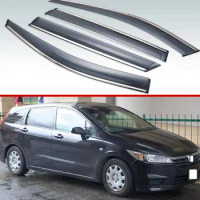 For Honda Stream 2000-2014 Plastic Exterior Visor Vent Shades Window Sun Rain Guard Deflector 4pcs