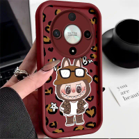 Sarung Telefon Cetakan Leopard, LABUBU, Untuk Honor X9, X30, X9A, X9B, X9cSmart, X9D, Bahan Silikon 