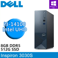 DELL Inspiron 3030S-P1308BTW(i3-14100/8G D5/512G/W11P)