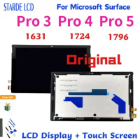 Original LCD for Microsoft Surface Pro 3 1631 Pro 4 1724 Pro 5 1796 LCD Display Touch Screen Digitizer Assembly for Pro3 Display