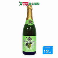 七星白葡萄汽泡香檳飲料750mlx12入/箱【愛買】