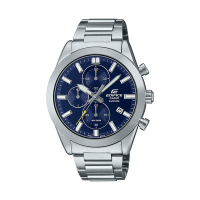 CASIO卡西歐 EDIFICE 三針三眼 標準計時鐘錶 藍寶石水晶玻璃 日期顯示窗 EFB-710D-2A_41mm