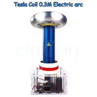 0.3m ArcTesla Coil Music Solid Tesla Coil DRSSTC Artificial Lightning Storm Maker Finished Product
