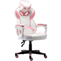 Ergonomic Computer Chair Pink Gamer Chair For Girls Swivel Modern Racing Gaming Chairs