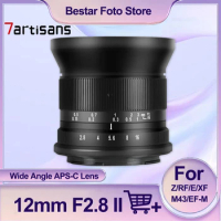 7artisans 12mm F2.8 II Ultra Wide Angle APS-C Lens for Sony A6000 Fuji X-T3 Canon EOS-M R6 Nikon Z50 for Landscape Portrait