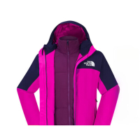 The North Face 北臉 外套 女款 運動連帽外套 三合一 衝鋒衣 羽絨 防潑水 GORE-TEX 粉紫 NF0A83RU4OU