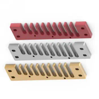 3 Colors Aluminum Alloy 10 Holes Comb Harmonica Part For Hohner Marine Band Crossover Deluxe Professional Harmonica Comb