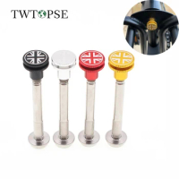 TWTOPSE Titanium Bicycle Rear Shock Bolt For Brompton For 3sixty Folding Bike Cycling British Flag 11g Screw Alloy Nut Parts