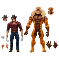 Marvel Legends Series Wolverine 50th Anniversary Marvel'S Logan Vs Sabretooth Collectible 6-Inch Action Figure Gifts Toys