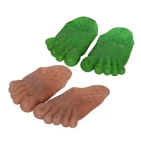 Halloween Giant Feet Slippers FunnyCosplay Hulk Green Giant FeetCount Slippers Costume Masquerade Props