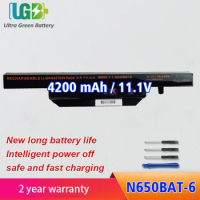 UGB New N650BAT-6 Battery For HASEE God of war K670E-G6D1 K670D-G4D3 CW65S08 T6-X4D1 laptop 11.1V 48.84Wh 4200mAh