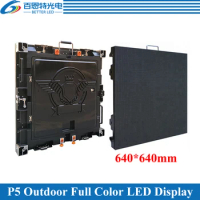 12pcs/lot 640*640mm 128*128 pixels 1/8 Scan Rental cabinet Outdoor P5 Full color LED Display