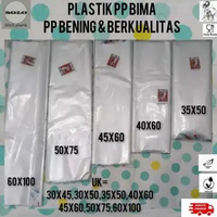 PP BIMA/ plastik pp loundry BIMA pp bening laundry BIMA KETEBALAN 03, 30X45-30X50-35X50-40X60-45X60-