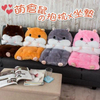 (2入組)可愛倉鼠玩偶暖手枕抱枕坐墊組 4色可選