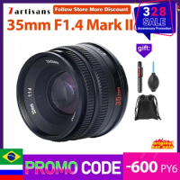 7artisans 35mm F1.4 Mark II APS-C Prime Camera Lens for Sony E A6600 6500 Fuji XF Canon EOS-M M50 Micro 4/3 Nikon Z Mount