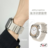 海洋矽膠錶帶 適用 Apple watch 錶帶 8 7 SE 6 5 4 38 40 42 44 41 45 49