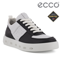 ECCO STREET 720 W SNEAKER 街頭趣闖防水皮革休閒鞋 女鞋 黑色/白色