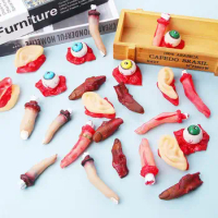 Funny Decoration Bloody Eyeball Broken Finger Trick Toys Halloween Horror Props Haunted House Party Supplies Fake Body Organs