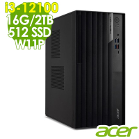 Acer Veriton VM4690G 雙碟商用電腦(i3-12100/16G/2TB+512G SSD/W11P)
