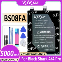 KiKiss 5000mAh BS08FA Battery For Xiaomi Black Shark 4 4Pro Shark4 4 Pro PRS-A0 KSR-A0 Battery Powerful Batterij + Track NO