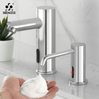 圣雪 酒店衛生間感應皂液器 臺面水龍頭式給皂機泡沫自動洗手液機