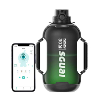 44oz 1.3L Gym Water Bottle App Control Sports Water Bottle With LED Reminder Chug Straw Tritan Water Jug For Climbing