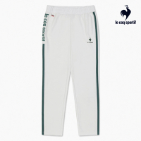 【LE COQ SPORTIF 公雞】休閒百搭針織運動長褲 男女款-白色-LKQ83674