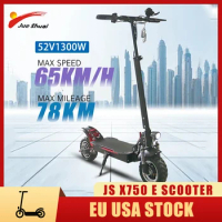 Jueshuai X750 Electric Scooter 1300W 52V Single Motor Max Speed65KM/H 10inch Max Range 78KM Folding Electric ScooterS For Adult