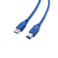 USB Printer Cable USB 3.0 Type A Male to B Male USB Cable for Canon Epson ZJiang Label Scanner Printer Cord 0.3/0.5/1/1.5/1.8/3m