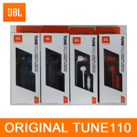 Original JBL T110 Wired Earphone TUNE110 Sports Running Headphones Bass Sound Magnetic Earbuds with Mic Headset