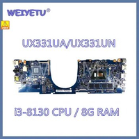 Used UX331UA UX331UN I3-8130CPU 8GB RAM Laptop Motherboard for ASUS Zenbook 13 Mainboard 100% Tested
