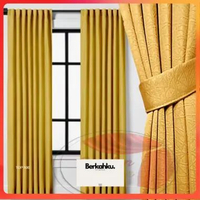 [PROMO PRODUK] Gorden Blackout Premium Polos Import Gordeng Jendela Dan Pintu Minimalis 6 Glombang P