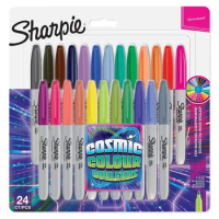 12/24 Pcs Set Sanford Sharpie Oil Marker Pens Colored Markers Art Pen Permanent Colour Marker Pen Office Stationery 1mm Nib