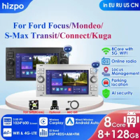 8G+128G Autoradio for Ford Focus 2 Mondeo S C Max Kuga Fiesta Fusion 2 Din Android Stereo GPS Carplay Car Radio Multimedia Video